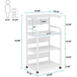 Alvaro Kitchen Moving Trolley Organizer Rack - waseeh.com