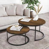 Maywood Nesting Living Loung Drawing Room Centre Tables (Set of 2) - waseeh.com