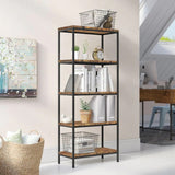 Arturs Bookcase Storage Organizer Rack (5-Tier) - waseeh.com