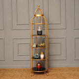 4 Layer Nordic Brass Cage Rack - waseeh.com