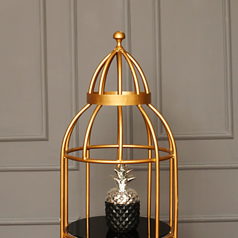 4 Layer Nordic Brass Cage Rack - waseeh.com