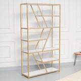 Cariba Geometric Living Drawing Room Bookcase Organizer Rack Decor - waseeh.com