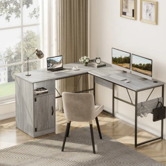 Fulcher Storage Organizer Cabinet Home Office Work Station Desk - waseeh.com