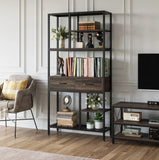 Kaylani Living Room Bookcase Shelve Organizer Storage Rack Decor - waseeh.com