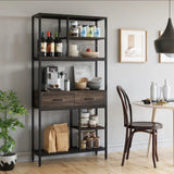 Kaylani Living Room Bookcase Shelve Organizer Storage Rack Decor - waseeh.com