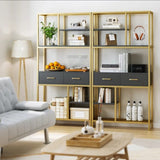 Kaylani Living Room Bookcase Shelve Organizer Storage Rack Decor - waseeh.com