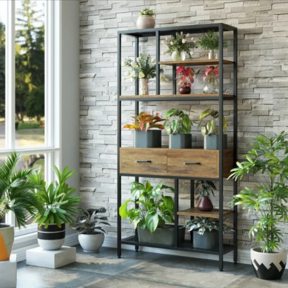 Kaylani Living Room Bookcase Shelve Organizer Storage Rack Decor - waseeh.com