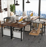 Marsida Living Room Office Wide Organizer Work Station Desk - waseeh.com