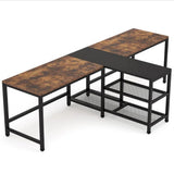 Marsida Living Room Office Wide Organizer Work Station Desk - waseeh.com