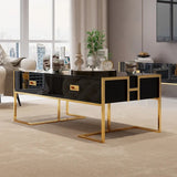 Jocise White Rectangular Living Lounge Bedroom Coffee Center Table - waseeh.com