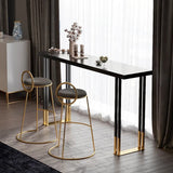 Feigned Living Lounge Drawing Room Counter Breakfast LED Console Table - waseeh.com