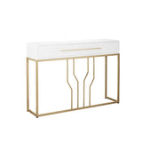 Off-Track Living Lounge Entryway Drawing Room Console Drawer Table - waseeh.com