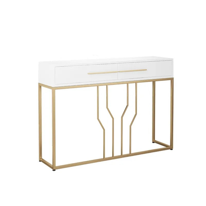 Off-Track Living Lounge Entryway Drawing Room Console Drawer Table - waseeh.com