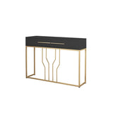 Off-Track Living Lounge Entryway Drawing Room Console Drawer Table - waseeh.com