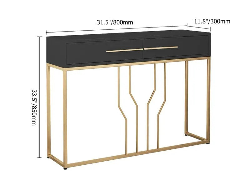 Off-Track Living Lounge Entryway Drawing Room Console Drawer Table - waseeh.com