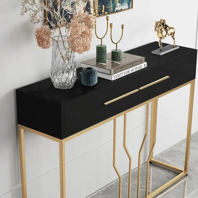 Off-Track Living Lounge Entryway Drawing Room Console Drawer Table - waseeh.com