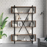 Mesh Etagere Lounge Living Room Bookcase Organizer Storage Rack - waseeh.com