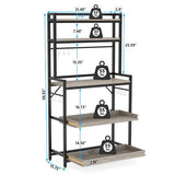 Slew Microwave Kitchen Storage Organizer Bakers Rack - waseeh.com