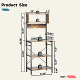 Luper Microwave Storage Organizer Spice Kitchen Baker's Rack - waseeh.com