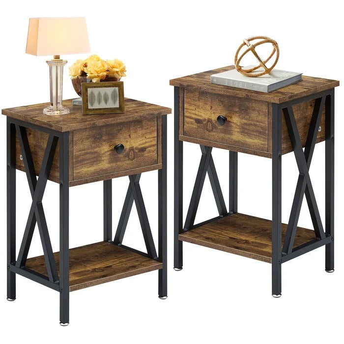 Halstein Lounge Bed Room Organizer Side Table Decor - waseeh.com