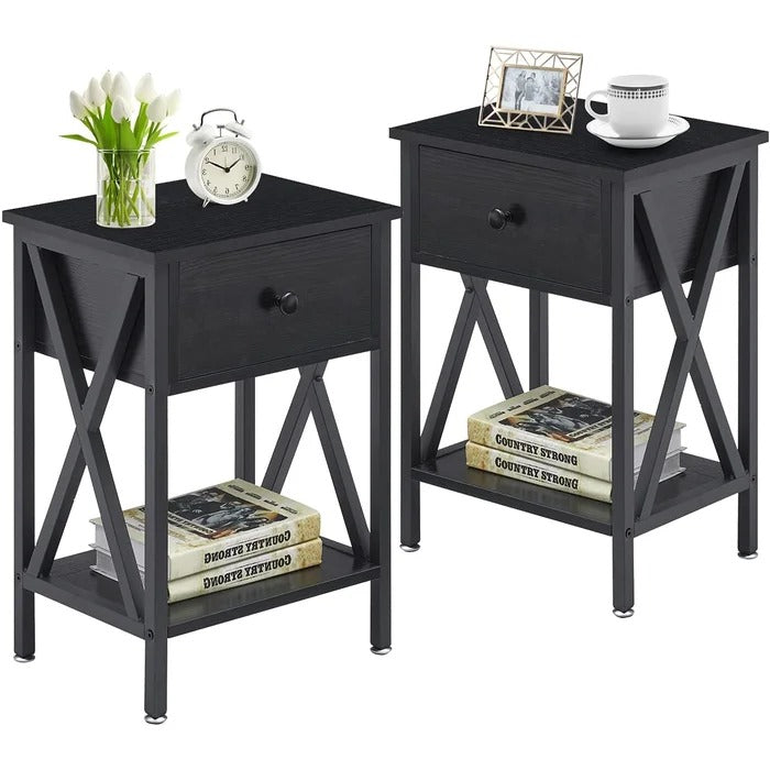 Halstein Lounge Bed Room Organizer Side Table Decor - waseeh.com