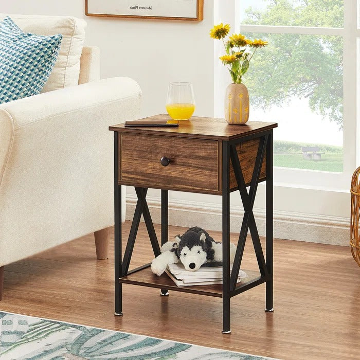 Halstein Lounge Bed Room Organizer Side Table Decor - waseeh.com