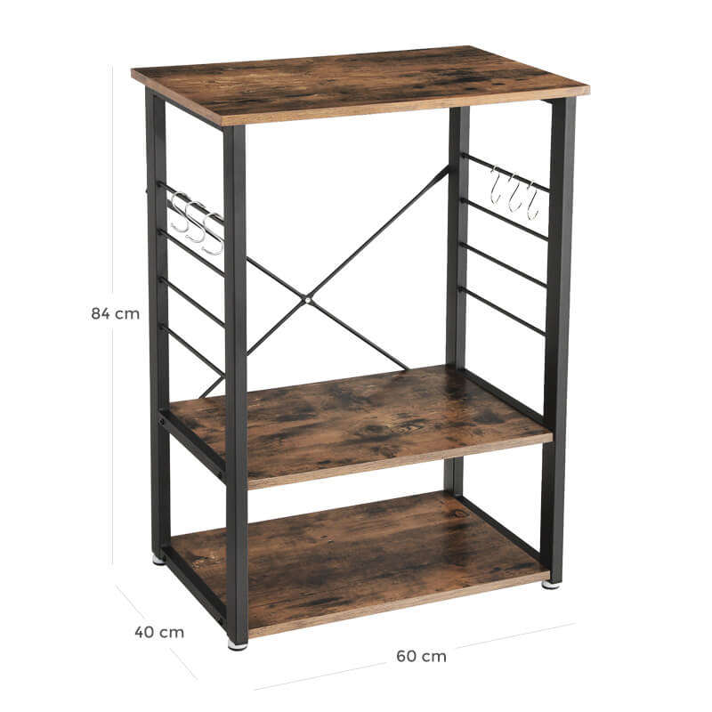 Kiwal Multipurpose Kitchen Storage Baker's Rack