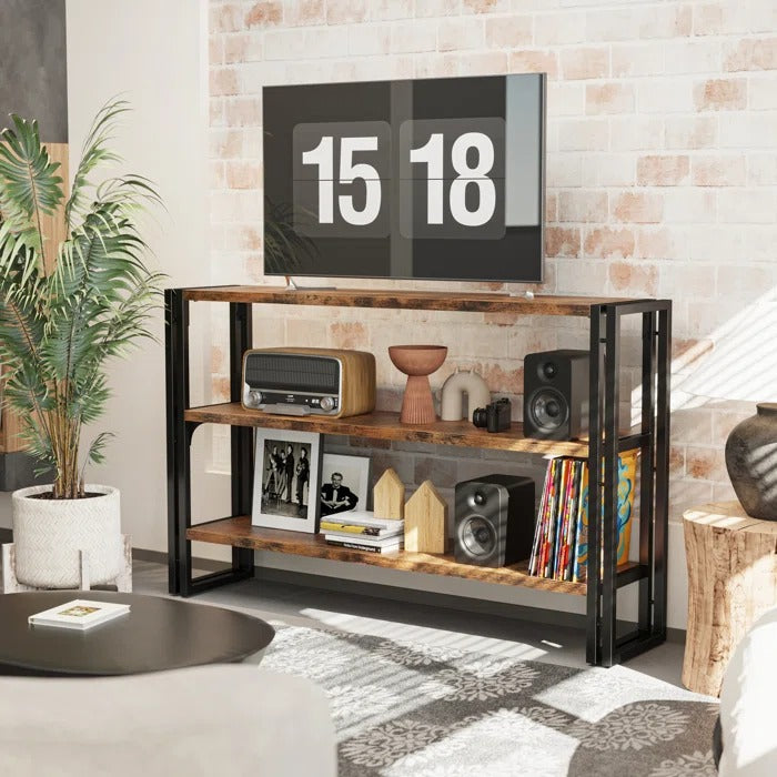 Smokestack Living Lounge Hallway Bookcase Media Console Table