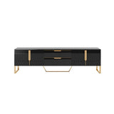 Aro Modern Media LED TV Stand Lounge Console with 2 Drawers