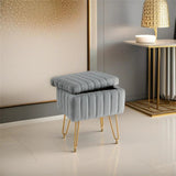 Vanity Stool with Storage For Living Room Bed Room