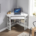 VECELO Corner Computer Desk Workstation Table for Home Office - waseeh.com