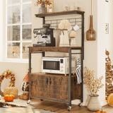 Bestier Kitchen Island Cart with Storage Rustic Design - waseeh.com