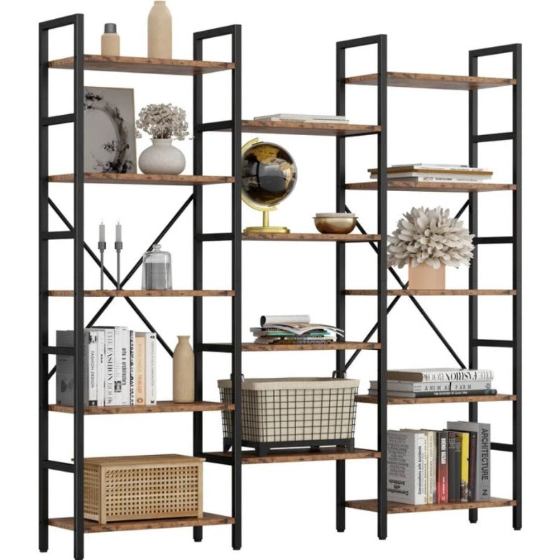 Multiuse Crosser Bookcase Storage Organizer Rack - waseeh.com