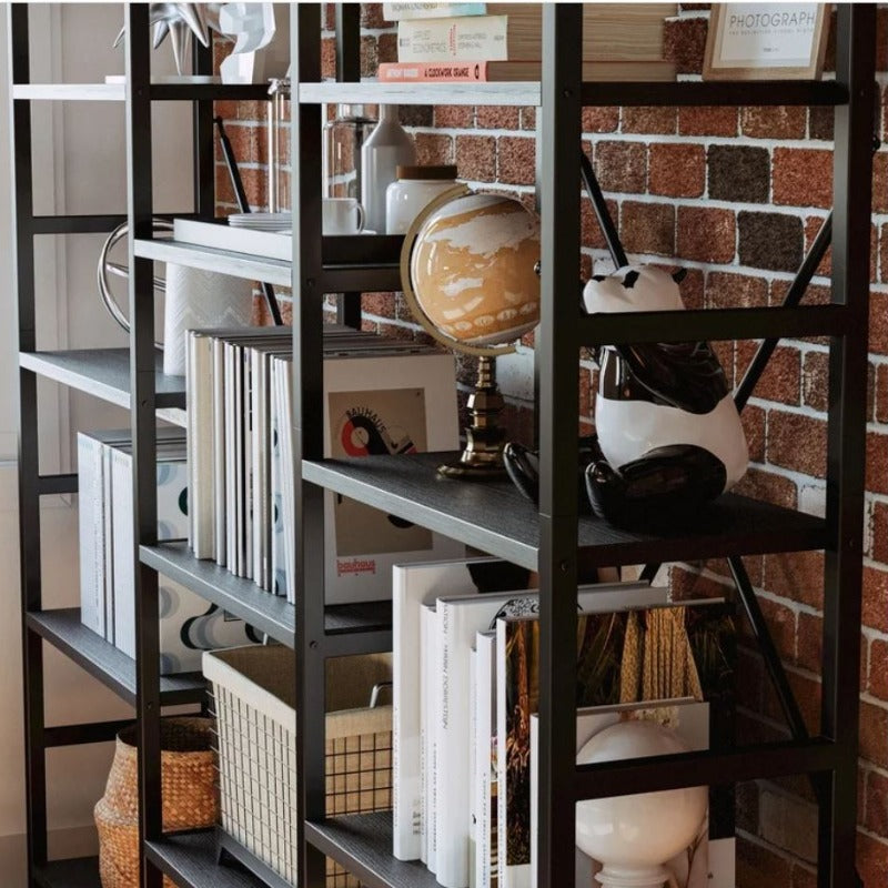 Multiuse Crosser Bookcase Storage Organizer Rack - waseeh.com