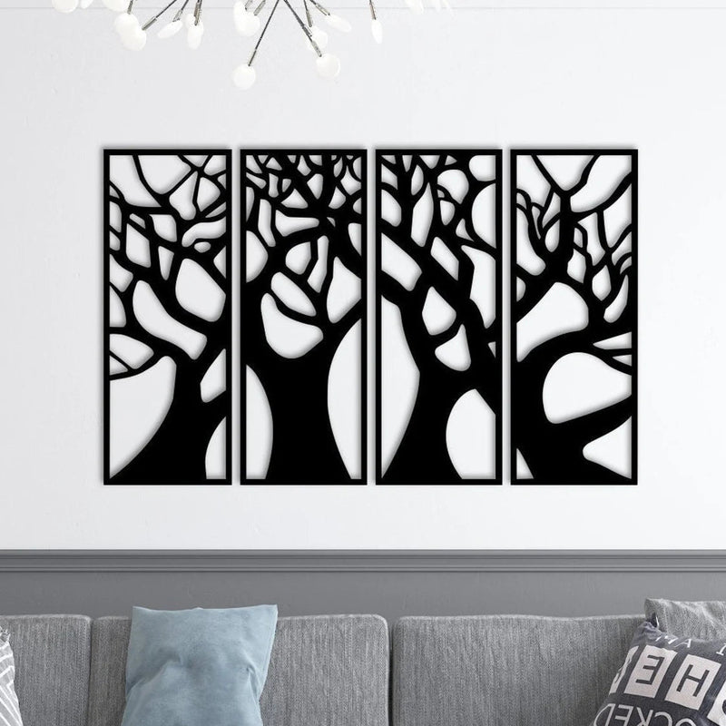 Tree Metal Wall Art Decor