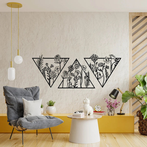 Triangle Metal Wall Decor