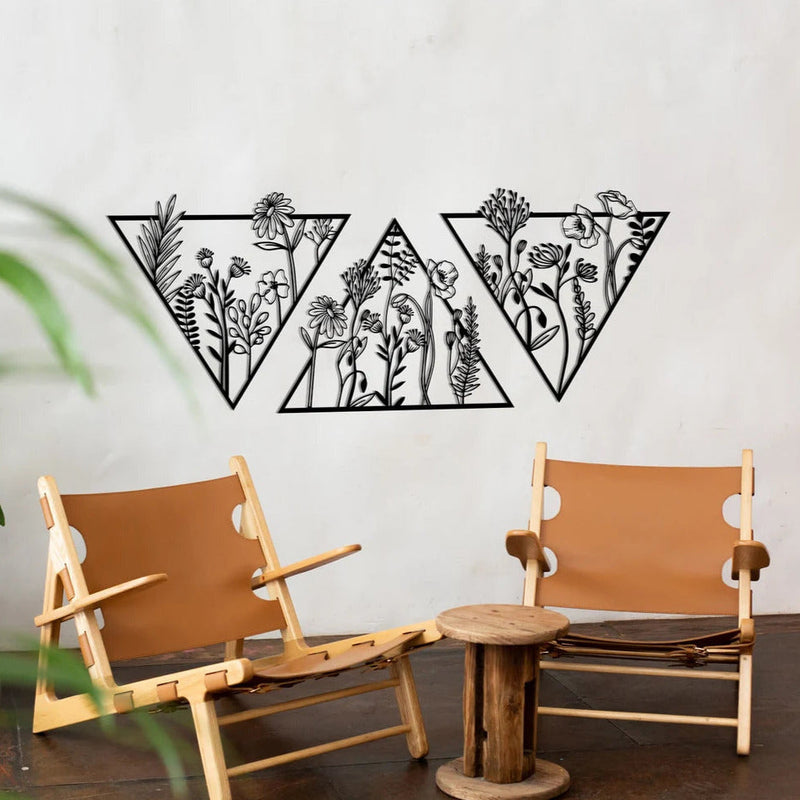 Triangle Metal Wall Decor