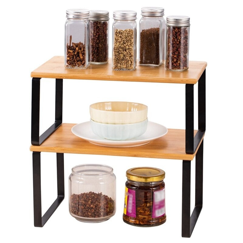 Kitchen Cabinet Shelve Organizer Rack - kitchen shelves - waseeh.com