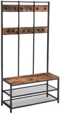 DWAYNE Entryway Hall Living Bedroom Coat Shoe Organizer Storage Rack - waseeh.com