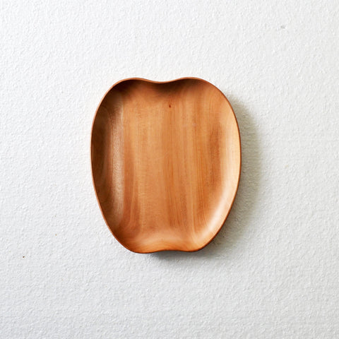 Apple Shape Wooden Platter Tray - waseeh.com