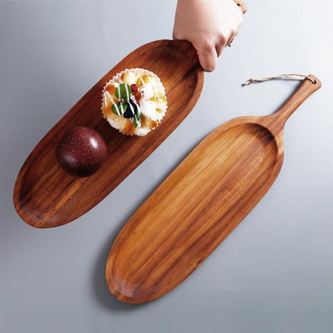 Long Snack Wooden Platter (Pack of 2)