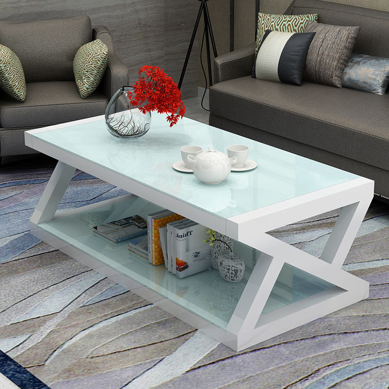 Tempered Industrial Cocktail Coffee Tea Table - waseeh.com