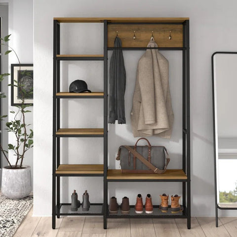 Ravishing Living Bedroom Shoe Coat Hang Storage Organizer Rack Decor - waseeh.com