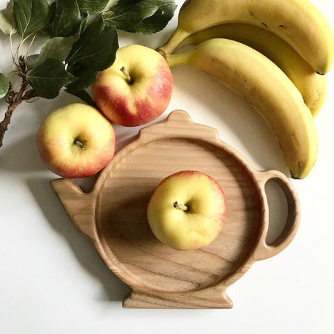 Teapot Wooden Kitchen Serving Tray - waseeh.com