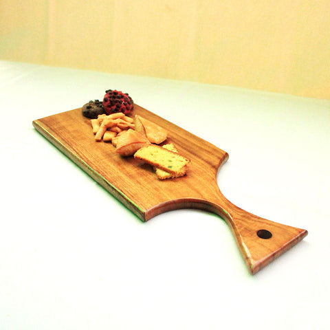 Straight Cut Solid Wood Guest Snack Kitchen Serving Tray